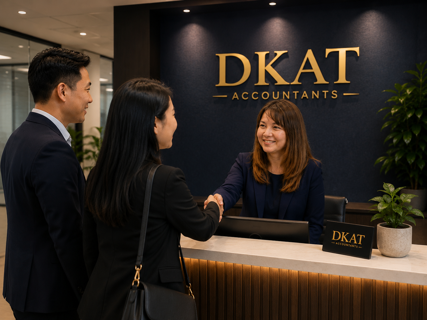 Chào đón khách hàng tại DKAT Accountants London — Dịch vụ kế toán chuyên nghiệp cho người Việt