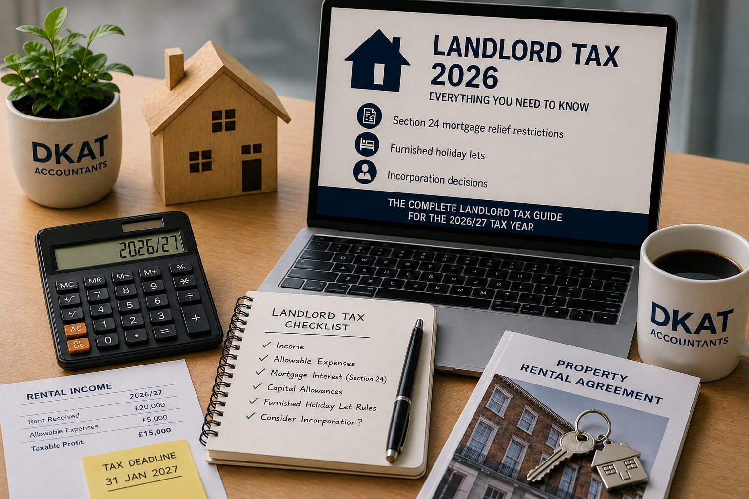 Landlord tax guide 2026 — MTD, Section 24, FHL abolition, CGT, Renters Rights Act