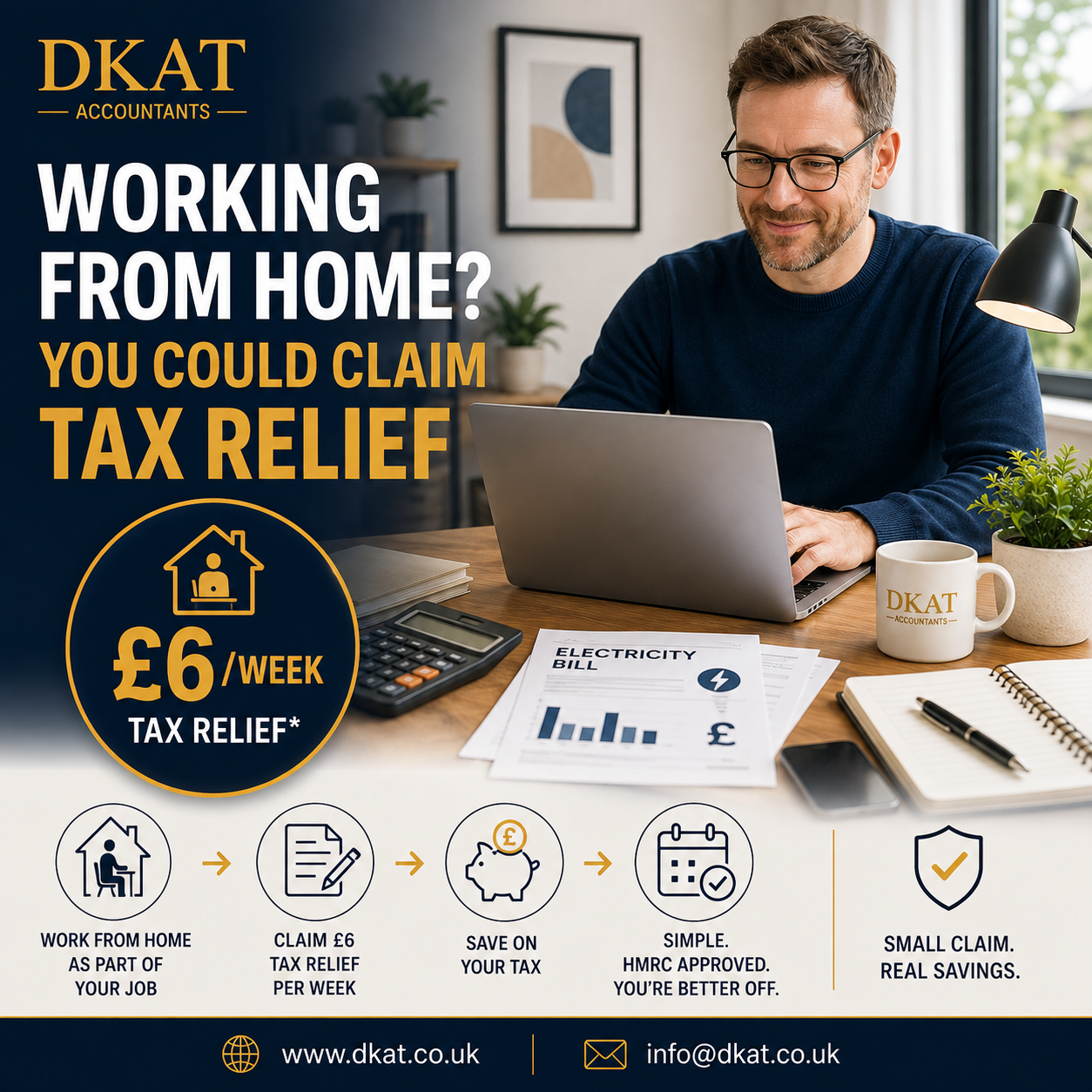 How to claim working from home tax relief UK